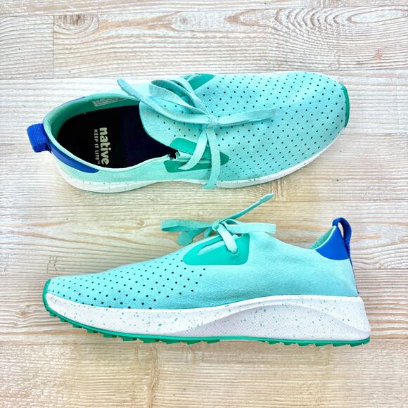 Native Apollo 2.0 Ultralight Sneaker UV Hydrangea Blue Speckle Size‎ 7 - Picture 1 of 9